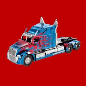 metal earth optimus prime western star truck